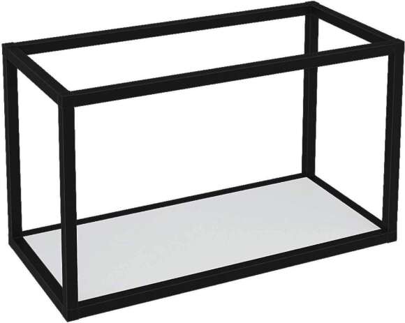 Полка Лофт ПМГ-Л 600 черная / белая