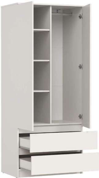 82.03 шкаф для одежды Берген Белый 82.03 шкаф для одежды Берген Белый