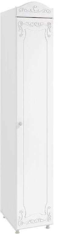 Шкаф-пенал 1дв. (гл.410) Италия ИТ-28 белое дерево Шкаф-пенал 1дв. (гл.410) Италия ИТ-28 белое дерево