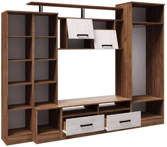 Стенка для гостиной Оскар-5 ТЭКС (Крафт табачный)