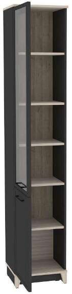 Шкаф-пенал для книг Аурелио 10 (Глазов) Антрацит