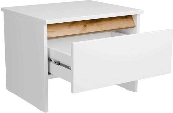 Адель М10 Тумба прикроватная Белый / Дуб Вотан