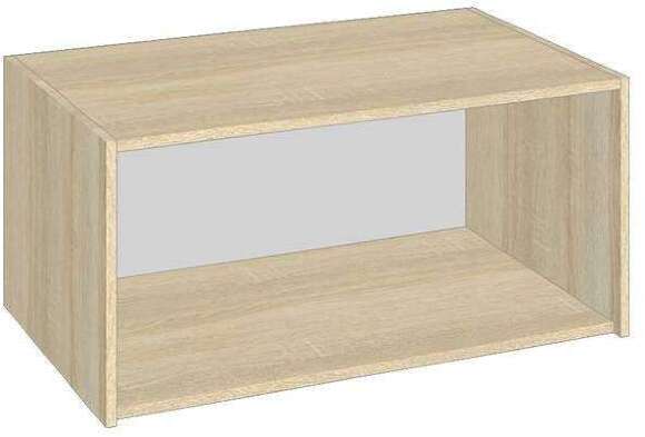 Полка антресоль Лена (2А 0,76), Дуб сонома, белый