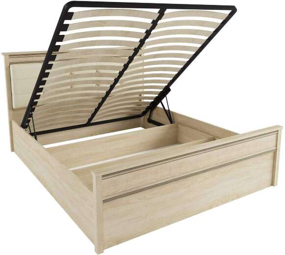 Кровать с подъемным механизмом Ливорно ЛКР-1 160х200, дуб Кровать с подъемным механизмом Ливорно ЛКР-1 160х200, дуб