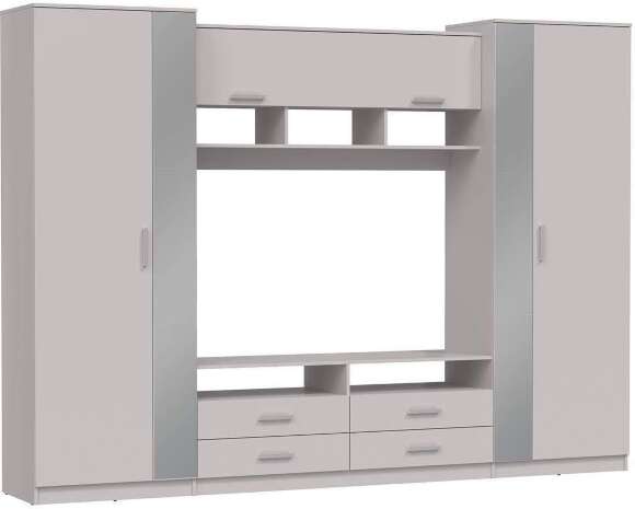 91.01 Вена шкаф многоцелевой Белый / Кашемир 91.01 Вена шкаф многоцелевой Белый / Кашемир