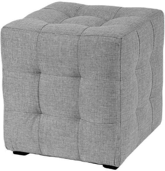 Пуф Лотос Серый рогожка