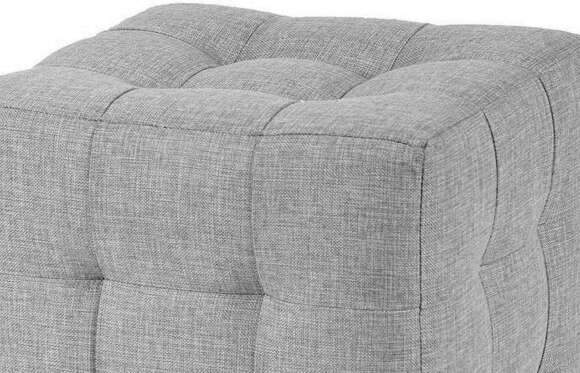 Пуф Лотос Серый рогожка