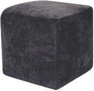 Пуфик Куб микровельвет темно-серый