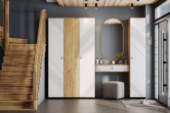 Прихожая Байкал, Белый. Комплект 5