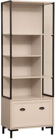 71.01 стеллаж Антея Кашемир/металл черный 71.01 стеллаж Антея Кашемир/металл черный