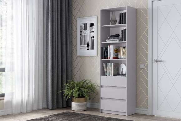 Стеллаж Айден серый