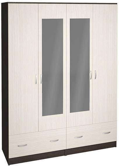 Шкаф 4-х створчатый Ронда ШК-4 венге / дуб белфорд