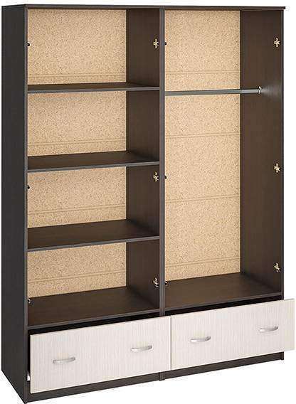 Шкаф 4-х створчатый Ронда ШК-4 венге / дуб белфорд