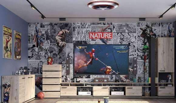 Тумба ТВ малая Nature 333 (Глазов) Гаскон пайн/Черный