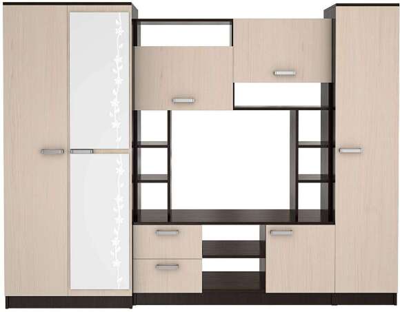 Стенка для гостиной Флора БТС (Венге)