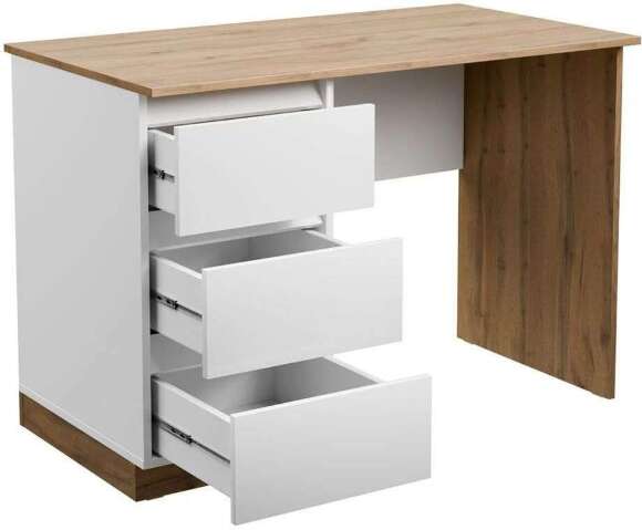 Адель М11 Стол компьютерный левый Белый / Дуб Вотан Адель М11 Стол компьютерный левый Белый / Дуб Вотан