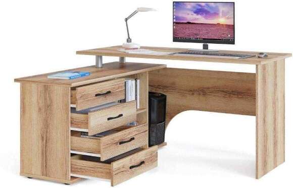 Компьютерный стол КСТ-109 Левый Дуб Делано Компьютерный стол КСТ-109 Левый Дуб Делано