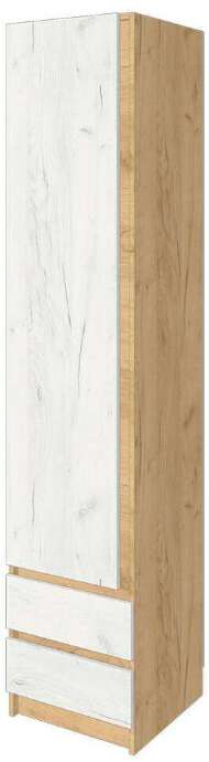 Шкаф-пенал ЗПП45-21 Зара (Крафт золотой / Крафт белый) Шкаф-пенал ЗПП45-21 Зара (Крафт золотой / Крафт белый)