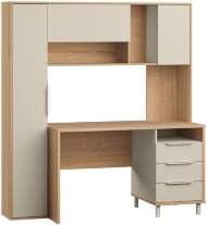 Стол рабочий Комфорт 12.95 N, Дуб сонома, Сатин