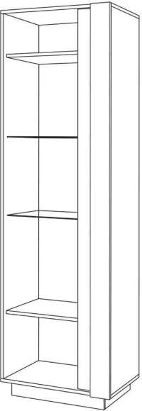 Арчи Шкаф-витрина 03.263 N Дуб крафт золотой / Камень темный Арчи Шкаф-витрина 03.263 N Дуб крафт золотой / Камень темный