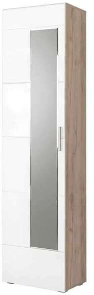 Лайн Шкаф для одежды 08.122 Дуб серый/Белый глянец Лайн Шкаф для одежды 08.122 Дуб серый/Белый глянец