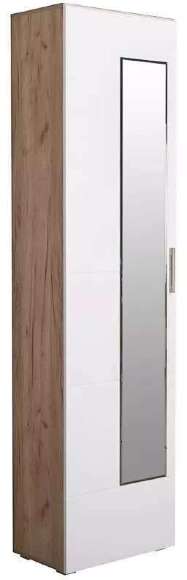 Лайн Шкаф для одежды 08.122 Дуб серый/Белый глянец Лайн Шкаф для одежды 08.122 Дуб серый/Белый глянец