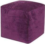 Пуфик Куб микровельвет фиолетовый