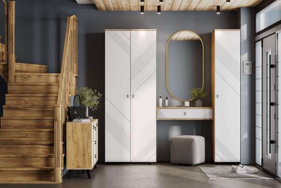 Прихожая Байкал, Белый. Комплект 6