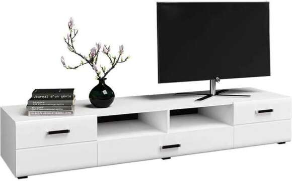 ТВ-тумба Нэнси New белый глянец