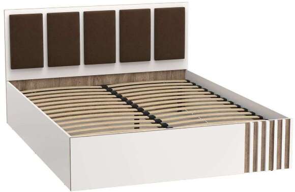 Спальня Либерти опора h=20мм Белый / Дуб Каньон