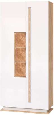 Шкаф для одежды Дора 30.01-02 дуб сонома/белый глянец