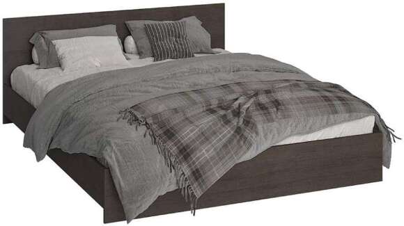 Кровать 160х200 Ронда КР-160 с основанием ДСП Венге Кровать 160х200 Ронда КР-160 с основанием ДСП Венге