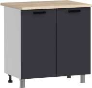 МК Аленушка Н 800 Лаванда Сталь, скоба черный (со столешницей)