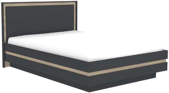 Кровать с основанием 1400 Анона, антрацит