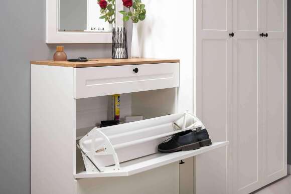 Тумба для обуви Остин 16.121. Белая