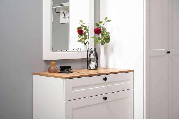 Тумба для обуви Остин 16.121. Белая