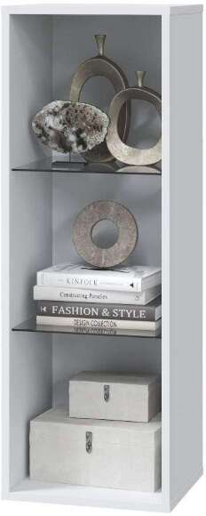 Шкаф навесной вертикальный Шарлиз со стеклом 1000 (MLK)