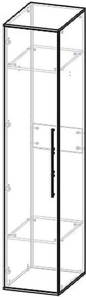 Бастион Шкаф однодверный Дуб Крафт белый / Серый шифер Бастион Шкаф однодверный Дуб Крафт белый / Серый шифер