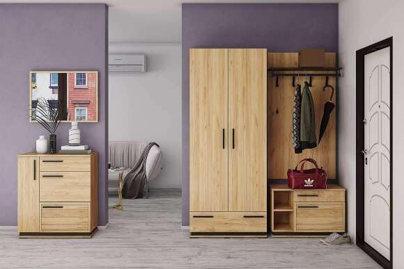 Зеркало навесное Модена МЗ-30, Гикори рокфорд Зеркало навесное Модена МЗ-30, Гикори рокфорд