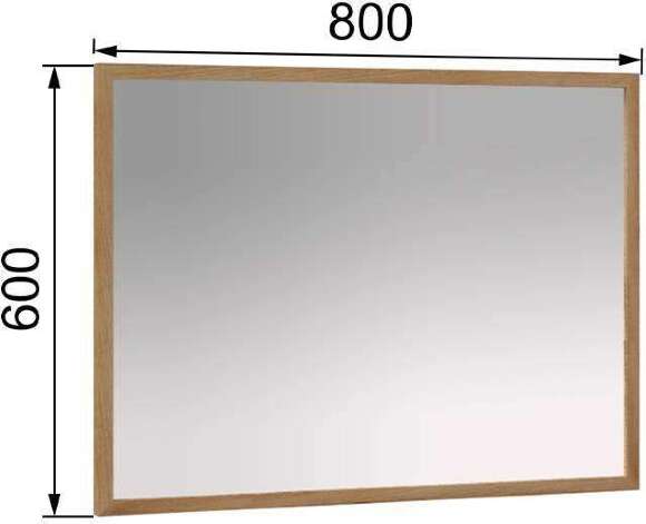 Зеркало навесное Модена МЗ-30, Гикори рокфорд Зеркало навесное Модена МЗ-30, Гикори рокфорд