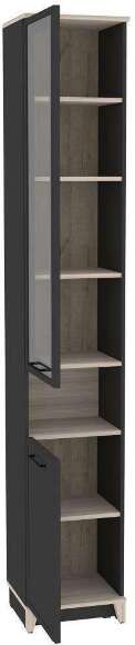 Шкаф-пенал для книг Аурелио 9 (Глазов) Антрацит
