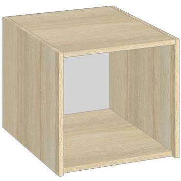 Полка антресоль Лена 0,4 , Сонома, белый