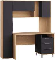 Стол рабочий Комфорт 12.95 N, Дуб сонома, Темно-серый