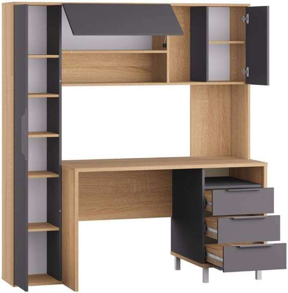 Стол рабочий Комфорт 12.95 N, Дуб сонома, Темно-серый Стол рабочий Комфорт 12.95 N, Дуб сонома, Темно-серый