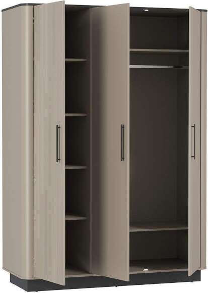 Фиделия шкаф для одежды 76.09 серый камень / мрамор черный Фиделия шкаф для одежды 76.09 серый камень / мрамор черный