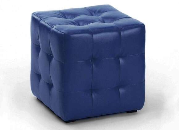 Пуф Лотос Синий экокожа