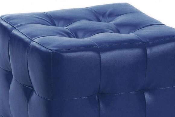 Пуф Лотос Синий экокожа