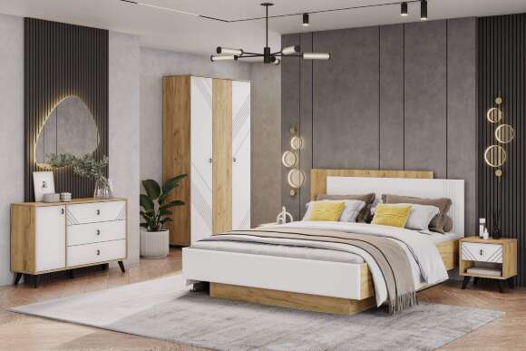 Спальня Байкал, Белый. Комплект 1