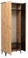 Шкаф для одежды Либерти 51.01 (опора h150) Дуб вотан/Черный Шкаф для одежды Либерти 51.01 (опора h150) Дуб вотан/Черный