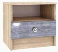 Тумба прикроватная Мадлен, дуб шале серебро